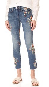 Blank Denim Floral Skinny Jeans