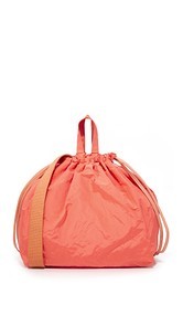 Clare V. Drawstring Taffeta Tote