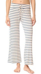 Eberjey Lounge Stripes Wide Leg Pants