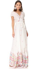 Jens Pirate Booty Huichol Mythology Wrap Dress