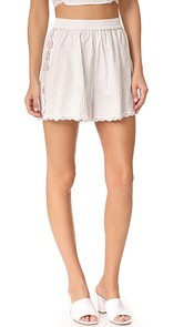 Jonathan Simkhai Trimmed Lace Flared Shorts