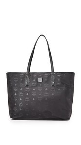 MCM Nylon Zip Top Tote