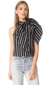 Milly Stripe Shirting Sasha Top