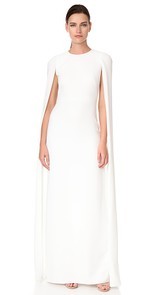 Marchesa Notte Cape Gown