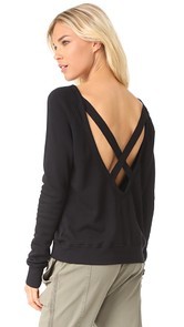 Pam &amp; Gela Open Back Sweatshirt