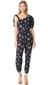 Rebecca Taylor One Shoulder Natalie Fleur Jumpsuit