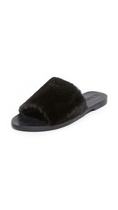 Sol Sana Teresa Faux Fur Slides