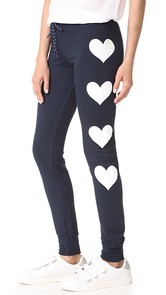 SUNDRY Hearts Skinny Sweatpants