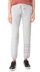 SUNDRY Embroidered Stripes Pocket Sweatpants