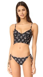 Tori Praver Swimwear Santorini Stamp Jess Top