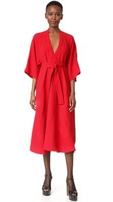Tome V Neck Shirtdress