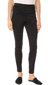 BB Dakota Violet Faux Suede Leggings