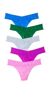 Hanky Panky Signature Lace Original Rise Thong 5-Pack