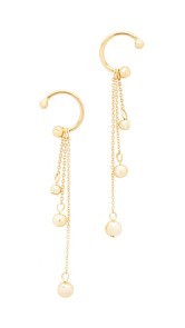 Rebecca Minkoff Linear Triple Drop Sphere Earrings