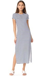 SUNDRY Scoop Neck Maxi Dress