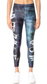 Terez Ripped Jeans Performance Leggings