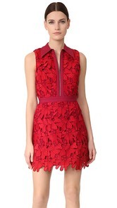alice + olivia Ellis Zip Front Dress