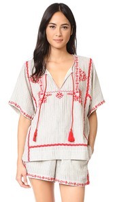 Ella Moss Marini Embroidered Blouse