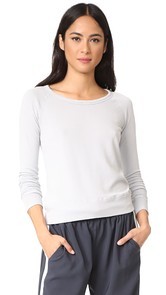 James Perse Classic Long Sleeve Raglan Sweatshirt