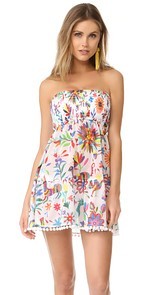 Milly Smocked Flounce Dress