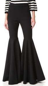 Milly Double Weave Flare Pants