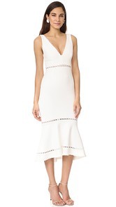 Nicholas Bandage Plunge Midi Dress