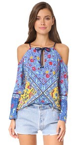 Nanette Lepore Woodstock Off Shoulder Tunic