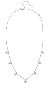 Shay 18k White Gold Pave Diamond Dangle Drop Necklace