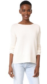 TSE Cashmere LS Intarsia Blocked Sweater