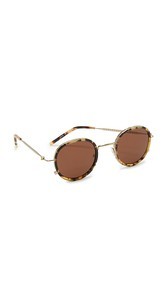 Tomas Maier Eye Rim Round Sunglasses