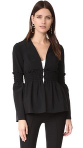 Yigal Azrouel Smocking Detailed Blazer