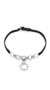 Eddie Borgo Leather O Ring Choker