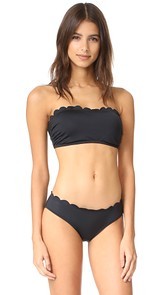 Kate Spade New York Scalloped Bandeau Bikini Top