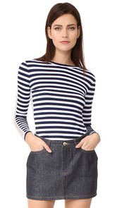 Natasha Zinko Striped Long Sleeve Top