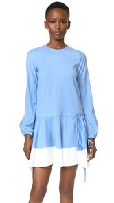 No. 21 Shift Dress with Contrast Hem