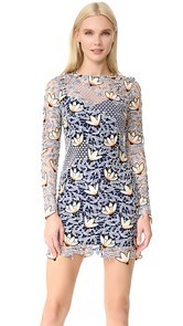 Self Portrait Patchwork Mini Dress