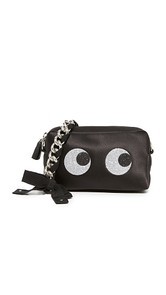 Anya Hindmarch Glitter Eyes Chain Clutch