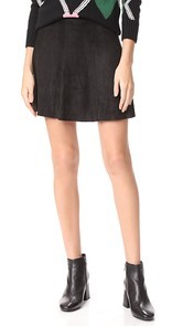 BB Dakota Aileen Faux Suede Skirt