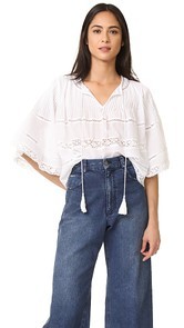 Love Sam Pintuck Blouse