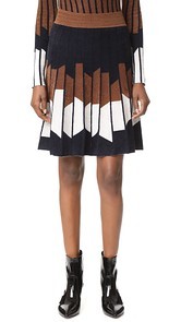 Yigal Azrouel Geometric Pleated Skirt