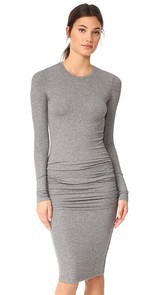 ATM Anthony Thomas Melillo Modal Rib V Neck Dress