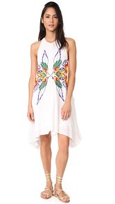 Chloe Oliver High Neck Embroidered Swing Dress