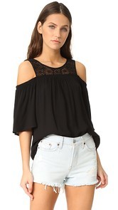 Ella Moss Medallion Crochet Tee