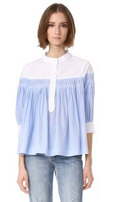 ENGLISH FACTORY Button Down Blouse