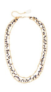 Ela Rae Three Layer Collar Lapis Necklace