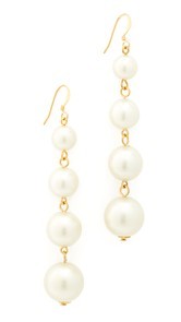 Kenneth Jay Lane Imitation Pearl Drop Earrings