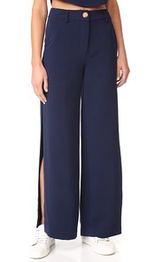 LAVEER Wide Leg Slit Pants