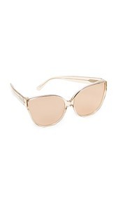 Linda Farrow Luxe Oversized Cat Eye Sunglasses
