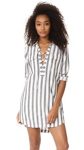 Madewell Lace Up Shirtdress