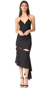 Milly Silk Fractured Bias Slip Dress